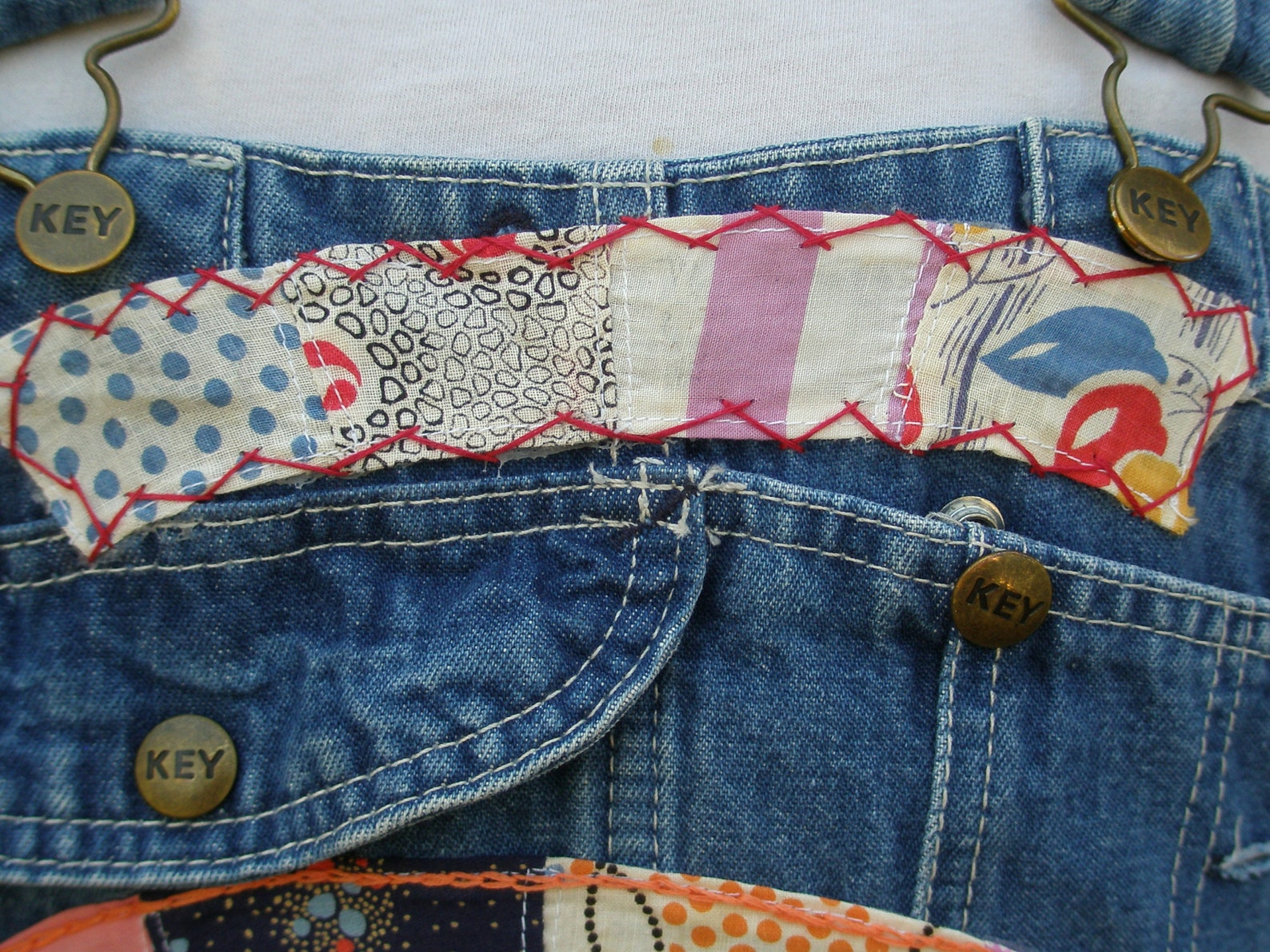 Quilter's Denim Overalls Quilt Patches Upcycle - Etsy