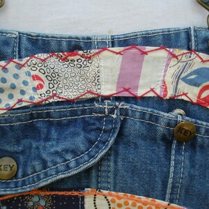 Quilter's Denim Overalls Quilt Patches Upcycle - Etsy