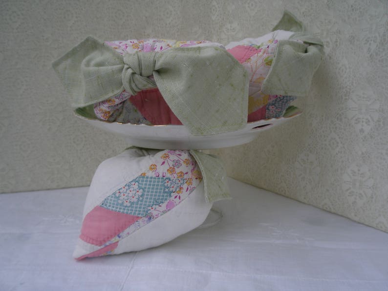 Old Quilt Dried Lavender Heart Sachet Patchwork Quilt Sachet Etsy