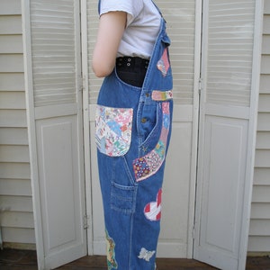 Quilter's Denim Overalls Quilt Patches Upcycle - Etsy