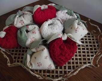 Lavender Sachet Vintage Chenille Lavender Heart Sachet Chenille Heart Sachet Lavender Sachet