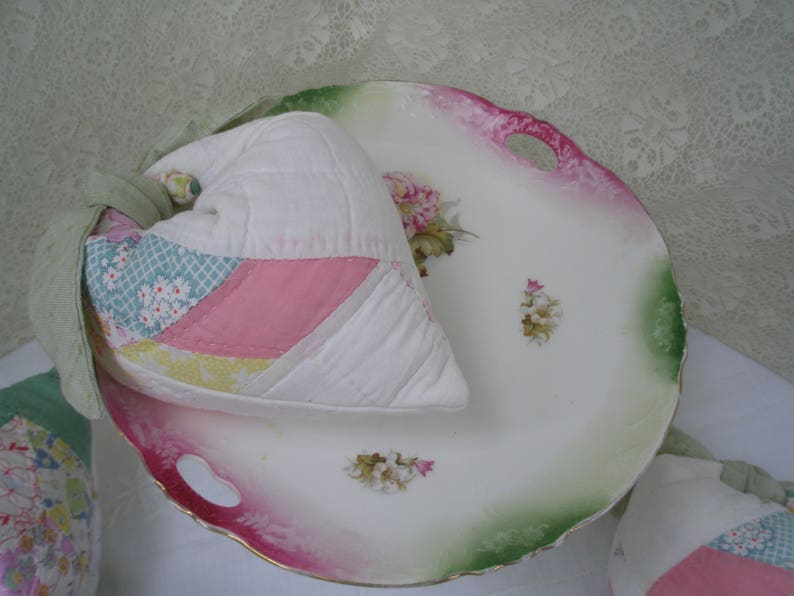 Old Quilt Dried Lavender Heart Sachet Patchwork Quilt Sachet Etsy