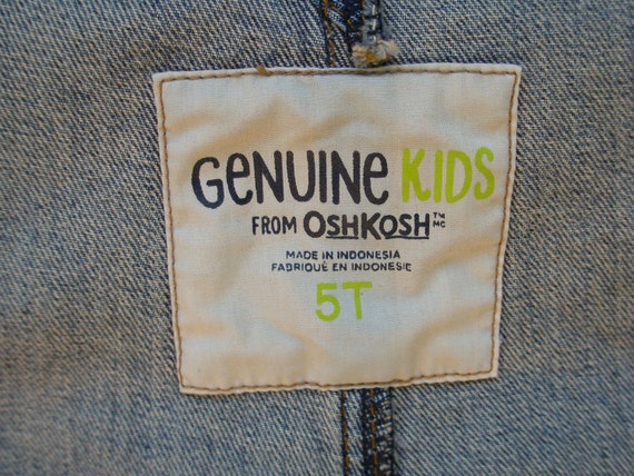 Genuine OshKosh Kids' Bib Overalls Vintage Denim Over… - Gem