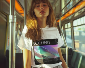 Chemise techno, Chemise rave, Vêtements EDM, T-shirt graphique, Vêtements musicaux, Mode festival, T-shirt dance music, Technoexplication