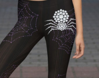 Peachskin Spider Web Leggings