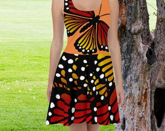 Monarch Butterfly Skater Dress