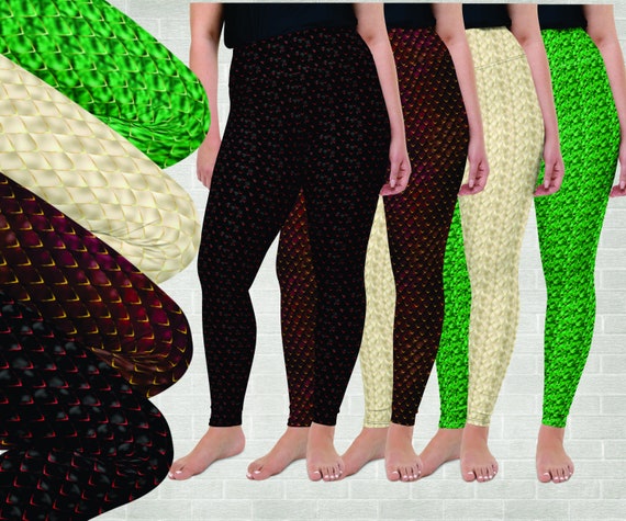 Buy Peachskin Cosplay Dragon Scale Leggings XS-6XL Online in India 