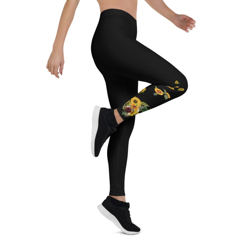 Sunflower Skull Leggings XS-XL