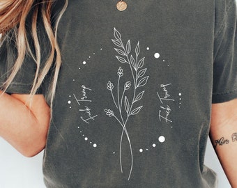 Subtle FDT Anti Trump Shirt: Floral Political Tee