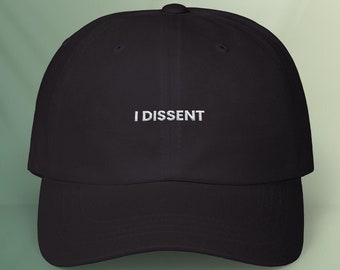 I Dissent Hat | Feminist Hat | Pro Choice Dad Cap | Support Womens Rights Hat for Men | Reproductive Rights Hat for Women | Feminist Gift