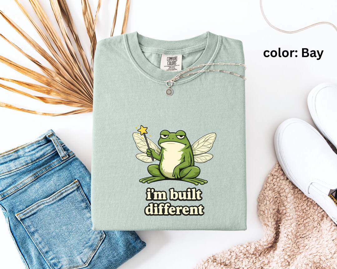 Silly Frog Shirt | I'm Built Different Tshirt | Unhinged Humor ...