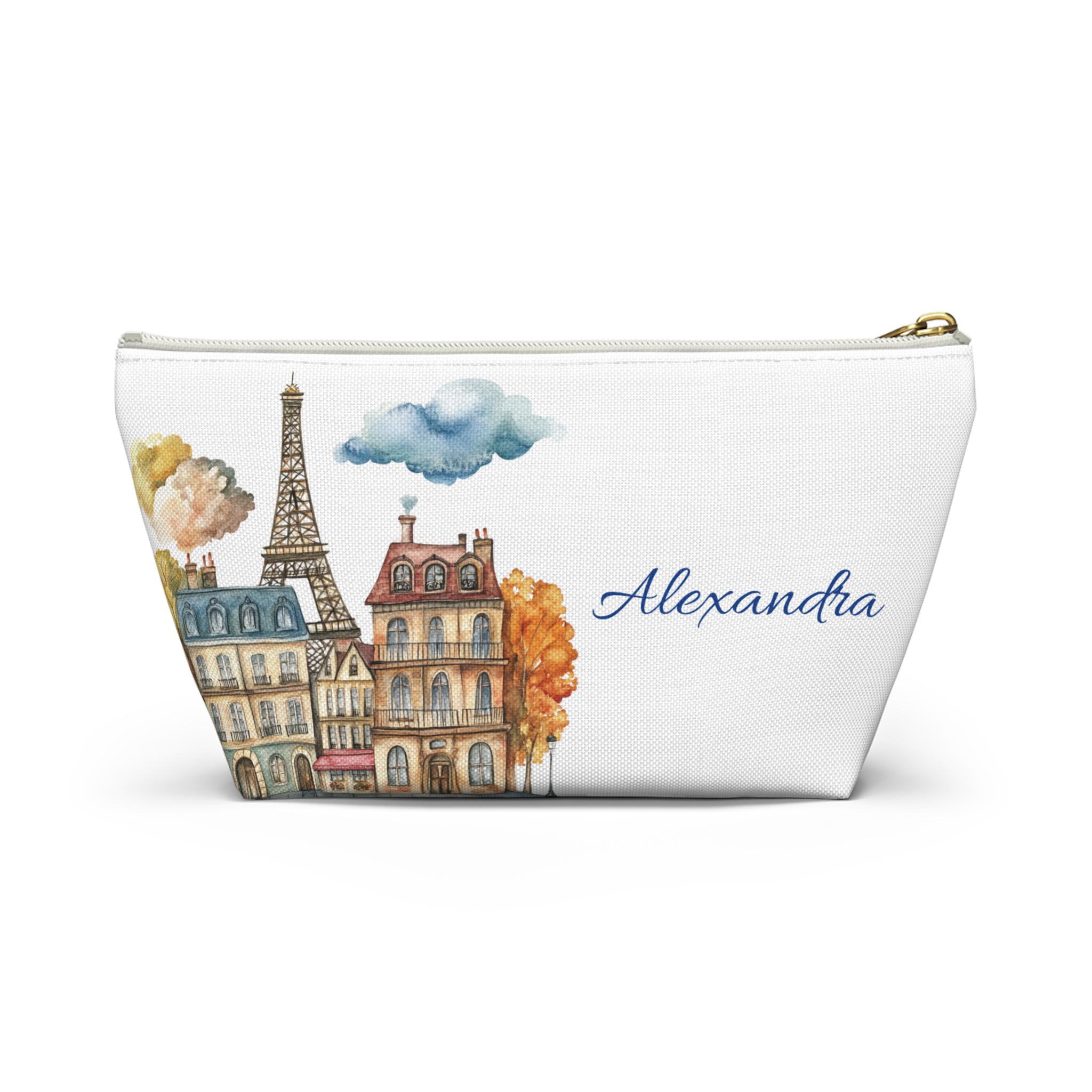 RXYY Borsa Da Toeletta Da Viaggio Appendibile Con Torre Eiffel, Pieghevole, Multi Tasche, Per Bagno E Palestra, 23x10x47 Cm - 4