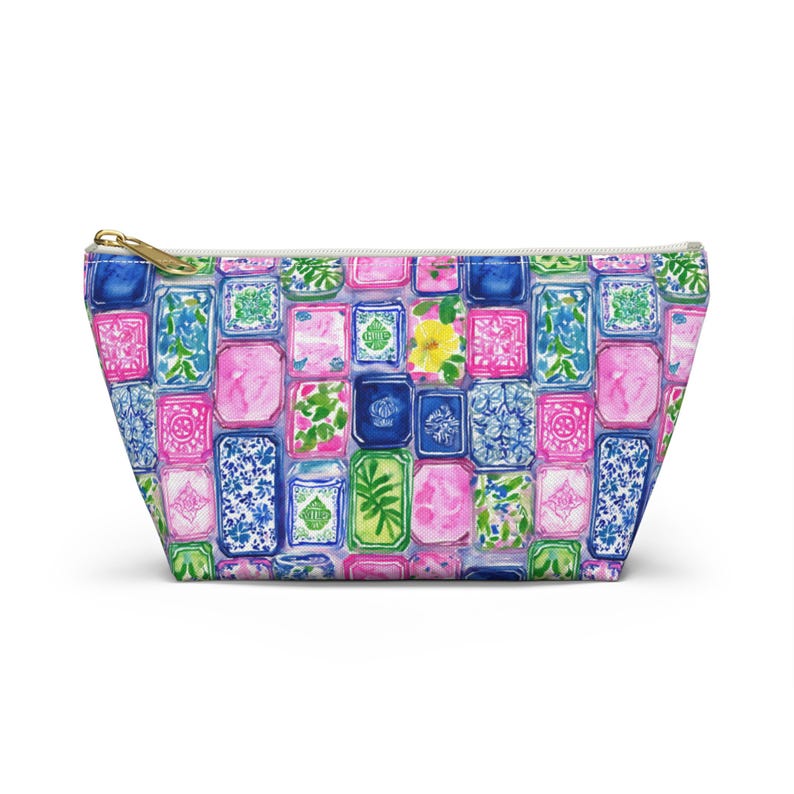 Mahjong Tiles Accessories Pouch | Mahjong  Makeup Bag | Mahjong Lover Zipper Pouch | Mahjong Gift