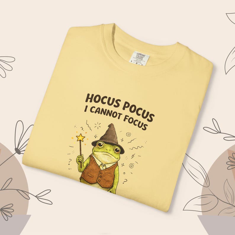 Dummes Frosch-Shirt | Hokus Pokus Shirt | Ausschweifendes Humor ADHS T-Shirt | Frosch Meme TShirt Bild 16