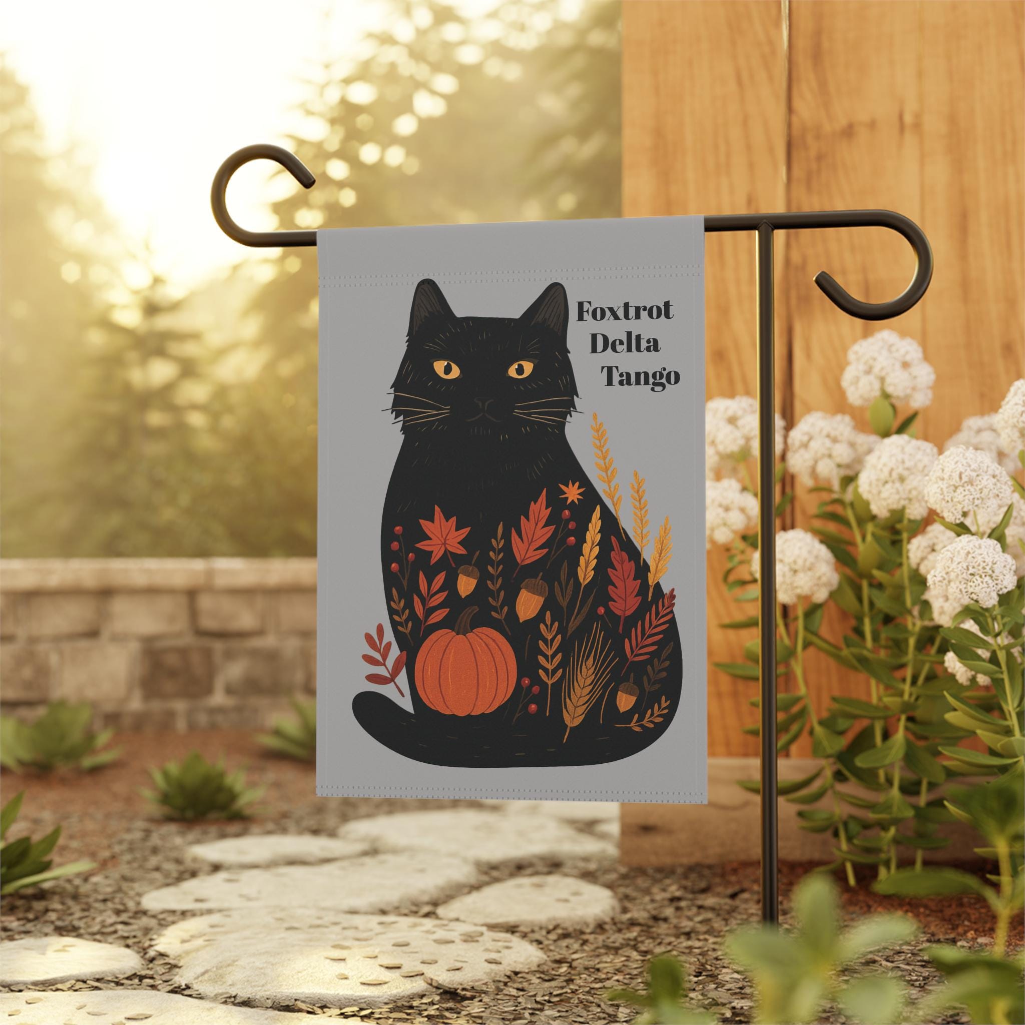 FDT Garden Flag | Subtle Anti Trump Fall Yard Flag for Cat Ladies