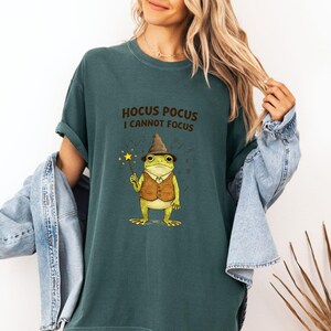 Silly Frog Shirt | Hocus Pocus I Cannot Focus Shirt | Unhinged Humor ADHD T-Shirt | Frog Meme TShirt