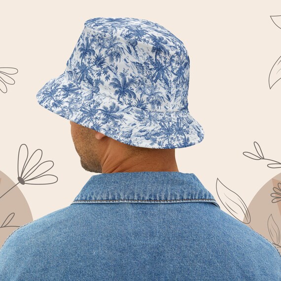 Toile Bucket Hat Toile De Jouy Aesthetic Sun Hat French Toile
