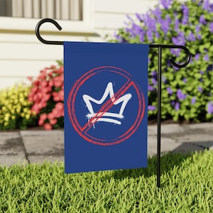 NO KINGS Flag | No Kings Since 1776 Garden Flag | Anti Trump Yard Flag | Pro Democracy Yard Sign | Anti Donald Trump Porch Sign | FDT Flag