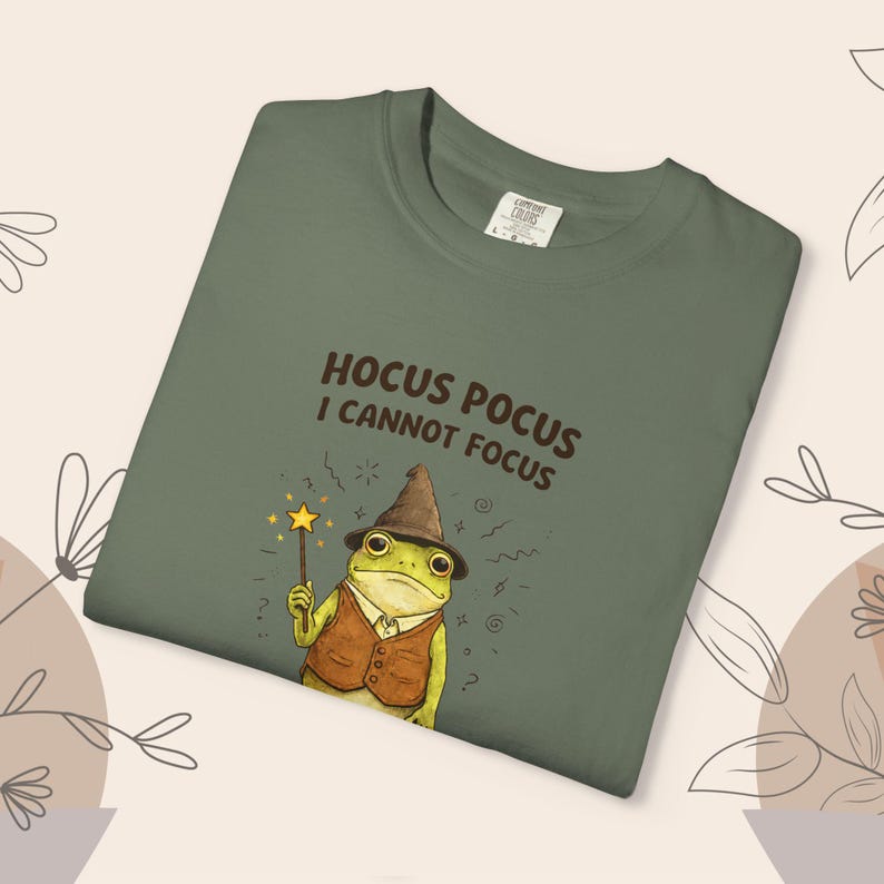Dummes Frosch-Shirt | Hokus Pokus Shirt | Ausschweifendes Humor ADHS T-Shirt | Frosch Meme TShirt Bild 18