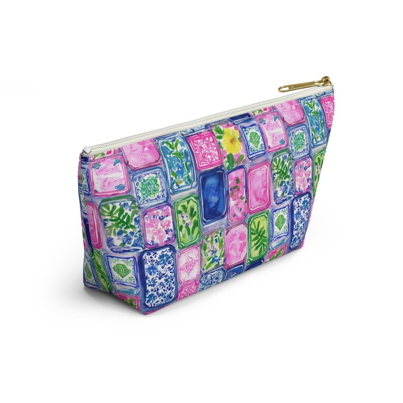 Mahjong Tiles Accessories Pouch | Mahjong  Makeup Bag | Mahjong Lover Zipper Pouch | Mahjong Gift