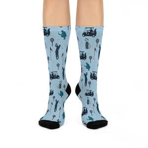 Golf Socks | Golfing Cushioned Crew Socks for Men | Golfing Gifts for Him | Gift for Golfer Husband