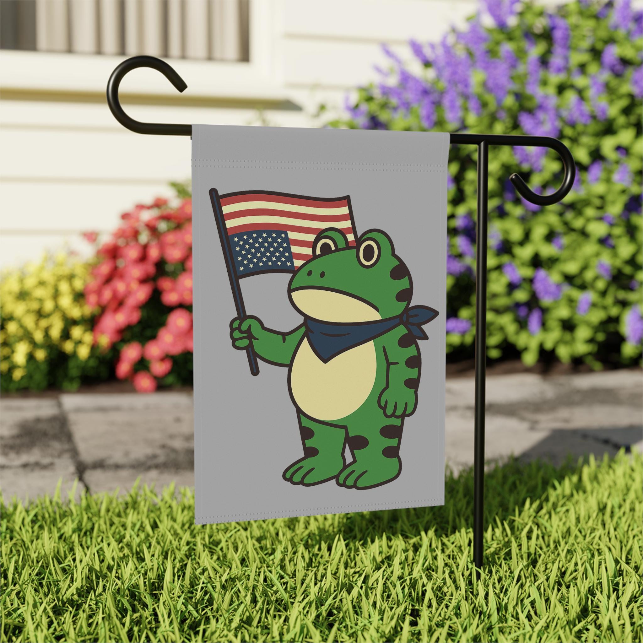 Discover Portland Frog Garden Flag:  Anti ICE Yard Flag, Anti Fascism Yard Sign, Freedom Frog Flag, Anti Trump Porch Decor