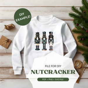 Black nutcracker | Nutcracker svg | Nutcracker svg | Nutcracker shirt | Clipart Bundle Christmas | Holiday Clipart | Retro Christmas png