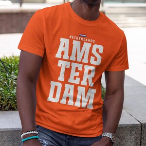 Amsterdam Shirt , Netherlands T-Shirt, Gift For Amsterdam Lover, Gift, Amsterdam Unisex, Moving To Amsterdam, Gift Present - (MTG-038Nd)