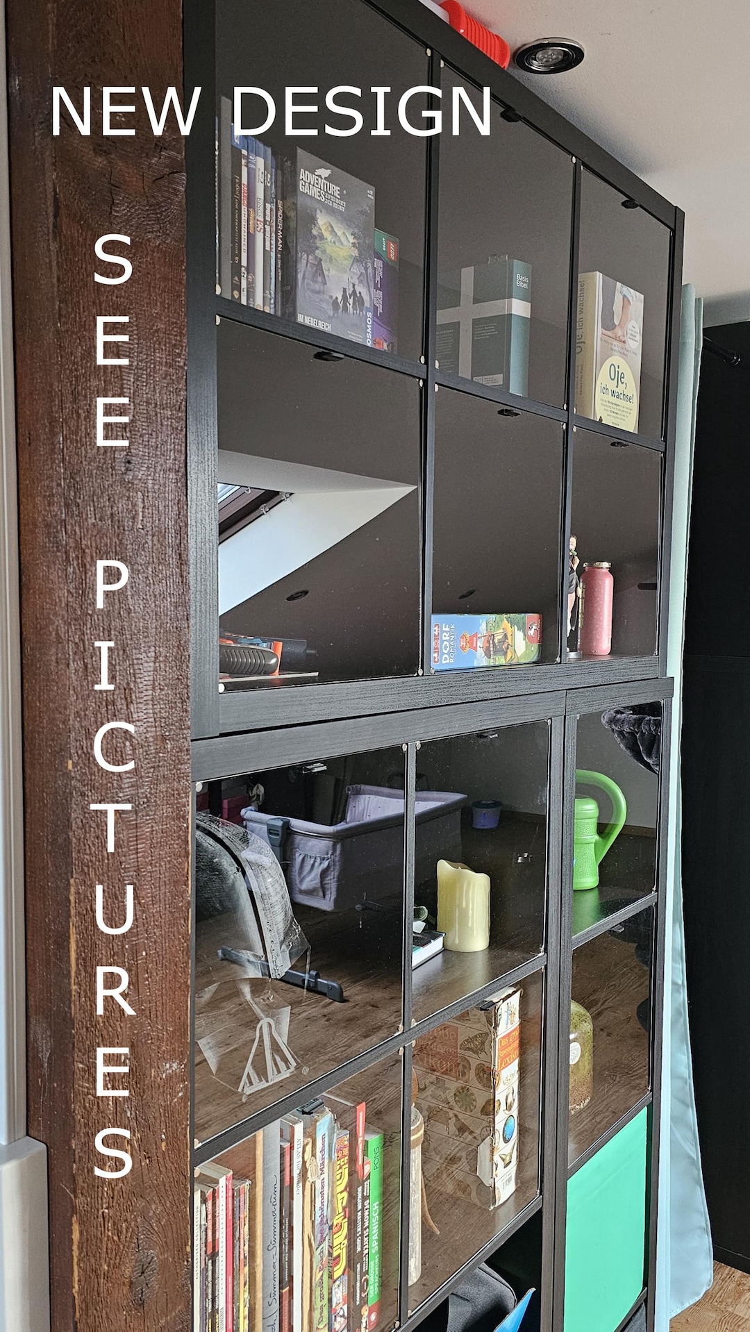 IKEA Kallax用アクリルディスプレイドア - マグネットガラスパネル