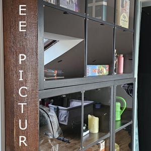 Acrylic Display Doors for IKEA Kallax – Magnetic Glass Panels, Dust-Proof Cabinet Insert, Custom Fit