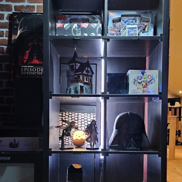 Acryl vitrinekast voor IKEA Kallax | Kallax vitrinekast van acrylglas | Stofhoes voor verzamelobjecten | Lego Funko Pop Pokémon display-inzetstuk