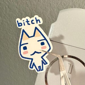 Toro Inoue Sticker, PlayStation Cat Mascot, Doko Demo Issyo Weatherproof Decal image 2