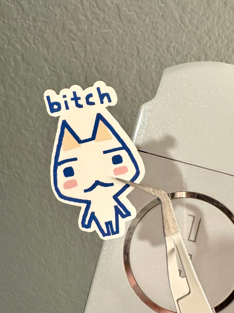 Toro Inoue Sticker, PlayStation Cat Mascot, Doko Demo Issyo Weatherproof Decal image 2