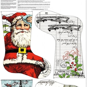 Nicholas Stocking 24x43 Cotton Fabric Panel