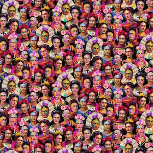 Frida Faces Cotton Fabric