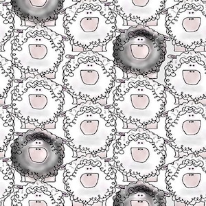 Sheep Cotton Fabric