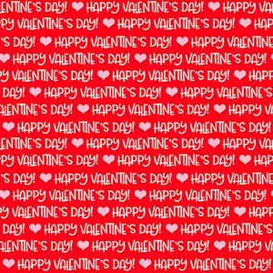 Gnomie Love Happy Valentines Words Red designed by Shelly Comisky for Henry Glass & Co.
