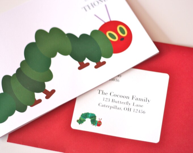 The Very Hungry Caterpillar Address Label Etsy