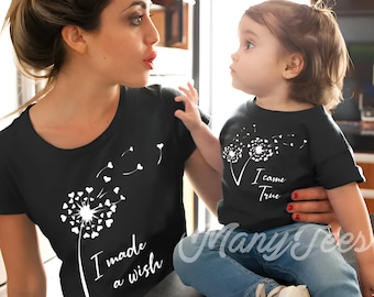 Mommy and Me Dandelion Matching Shirts, Mother's Day Gift