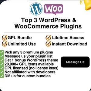WordPress & WooCommerce GPLプラグインバンドル – 3つのテーマを選択 | 生涯アクセスと無制限使用