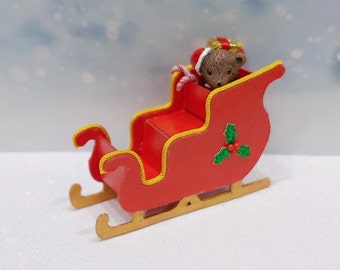 1:48 or 1/2 Scale Miniature Christmas Santa Sleigh