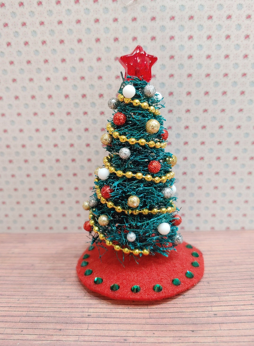 124 Half Scale Miniature Dollhouse Christmas Tree and Skirt Etsy
