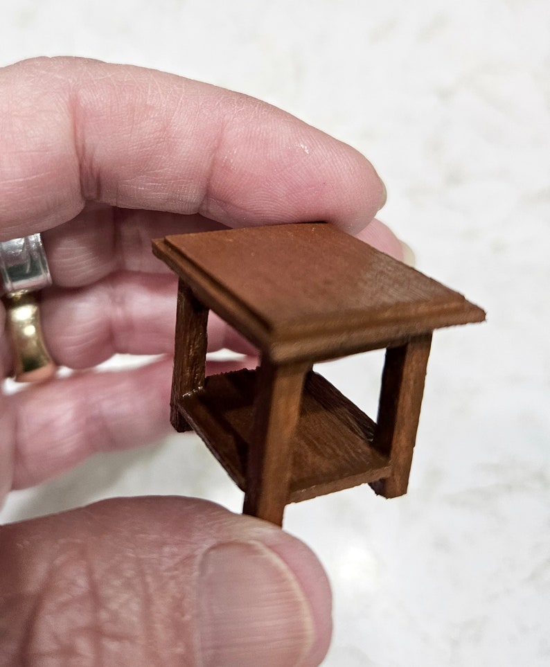 1:24 Half Scale Miniature Dollhouse Modern Coffee and End Tables image 6