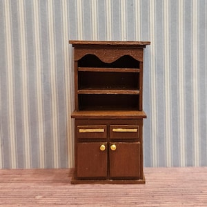 1:24 Half Scale Miniature Dollhouse Hutch