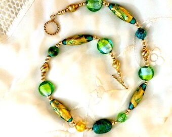 Spring Greens and Blues