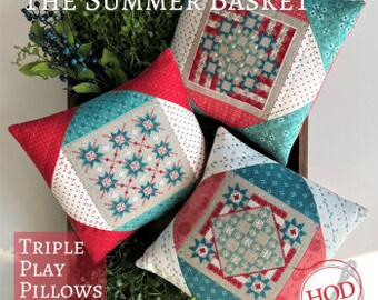 Hands On Design, The Summer Basket, Three Cross Stitch Charts, Paper Pattern