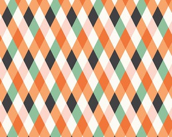 Riley Blake, Frank and Friends, Multi Diamonds, C17473, 100% Quilting Cotton Fabric
