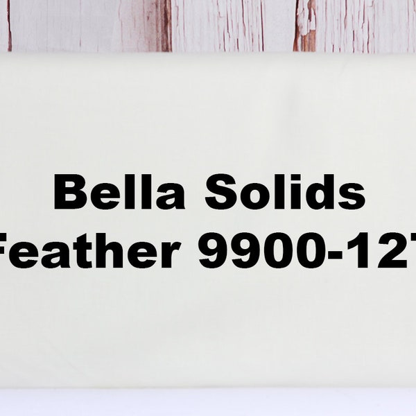 Moda Fabrics, Bella Solids Cottons, Feather, 9900-127, 100% Quilting Cotton