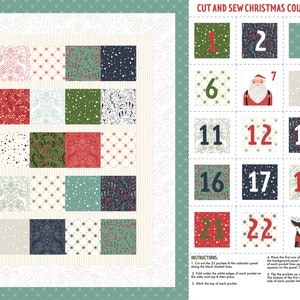 Merrymaking Metallic Eggnog Countdown Calendar Panel - Gingiber - PER PANEL Merrymaking Metallic Eggnog Countdown Calendar Panel - Gingiber - PER PANEL