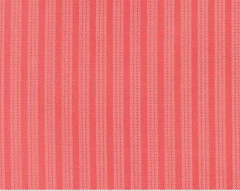 Moda Fabrics, Fruit Salad by Corriander Quilts, Stripes on Flamingo Red, 29246-12 100% Quilting Cotton Fabric